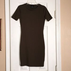 Olive Green Fitted Dress